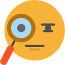 emoticons, Emoji, suspicious, feelings, Smileys Goldenrod icon