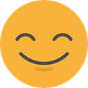 happy, emoticons, Emoji, feelings, Smileys Goldenrod icon