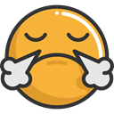 Angry, emoticons, Emoji, feelings, Smileys Goldenrod icon