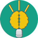 Idea, creative, creative idea, Energy DarkCyan icon