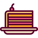 cake, Bakery, Piece Of Cake, Food And Restaurant, food, piece, Dessert, sweet Maroon icon