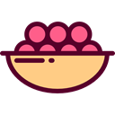 Food And Restaurant, food, Fruit, fruits, Berries, grape, Berry, Grapes, Bouquet Black icon