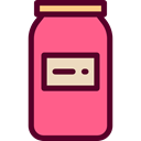food, Fruit, Container, sweet, Jelly, marmalade, covered, Food And Restaurant, Jar LightCoral icon