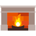 fireplace, Chimney, living room, Furniture And Household, winter, warm RosyBrown icon