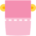 miscellaneous, Clean, bathroom, toilet, cleaning, toilet paper HotPink icon