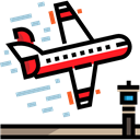 Plane, transport, flight, Aeroplane, departure, Departures, Airport, travel Black icon