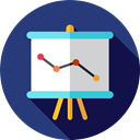 chart, Presentation, Business, statistics, graphic, finances, Seo And Web DarkSlateBlue icon
