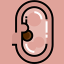 Body Parts, Anatomy, Healthcare And Medical, medical, Ear Tan icon