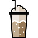 food, glass, Cold, frappe, Coffee Shop, Food And Restaurant Black icon