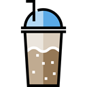 food, glass, Cold, frappe, Coffee Shop, Food And Restaurant Black icon