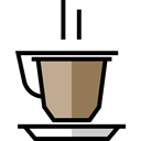 hot drink, cappuccino, Coffee Shop, Food And Restaurant, Coffee, food, Espresso, coffee cup Black icon