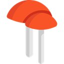 Fungi, Muscaria, Food And Restaurant, food, Mushroom, nature, Mushrooms Black icon