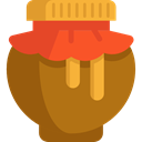 Jar, food, organic, Bee, pot, sweet, Honey, healthy, Food And Restaurant DarkGoldenrod icon