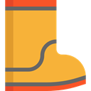 Boot, rainy, fashion, footwear, raining, Rain Boots Goldenrod icon