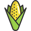 Food And Restaurant, food, organic, diet, vegetarian, Cereal, vegan, corn, Healthy Food Black icon