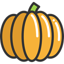 food, Fruit, pumpkin, organic, diet, vegetarian, vegan, Healthy Food, Food And Restaurant Goldenrod icon