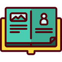 open book, Books, Library, education, reading, study, Literature, Book Maroon icon