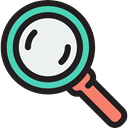 Seo And Web, detective, Loupe, Tools And Utensils, search, magnifying glass, zoom Black icon