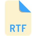 Extension, Rtf, name, File BlanchedAlmond icon