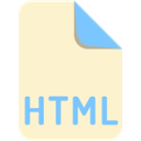 html, File, Extension, name BlanchedAlmond icon