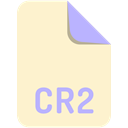 Cr2, File, Extension, name BlanchedAlmond icon