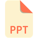 File, Extension, name, ppt BlanchedAlmond icon