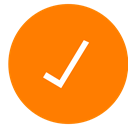 Check, checkmark DarkOrange icon