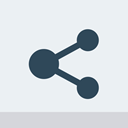 Connection, share, social icon, media, network WhiteSmoke icon