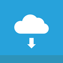 download icon, Cloud, Data, storage DodgerBlue icon