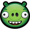 Animal, pig, piggy, Animals, Angry birds, minion YellowGreen icon