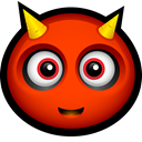 Devil, halloween, monster, hell, diablo, spooky, lucifer OrangeRed icon