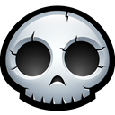 monster, Skeleton, Bones, Dead, skull, halloween Black icon