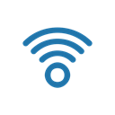 internet, line, Wifi Black icon