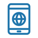 smartphone, internet, line SteelBlue icon