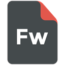 Extension, adobe, Fireworks, format icon DarkSlateGray icon