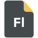 Extension, adobe, flash professional, format icon DarkSlateGray icon