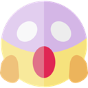 emoticons, Emoji, scared, feelings, Smileys Khaki icon