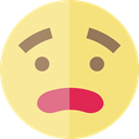 disappointed, emoticons, Emoji, feelings, Smileys Khaki icon