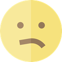 sad, emoticons, Emoji, feelings, Smileys Khaki icon