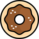 food, sugar, Dessert, sweet, doughnut, Food And Restaurant Sienna icon