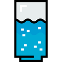 drink, food, glass, water, liquid, Healthy Food, Glass Of Water, Food And Restaurant DarkTurquoise icon