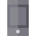 Communications, touch screen, mobile phone, cellphone, smartphone, technology Gray icon