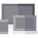 Devices, Tablet, smartphone, electronics Gray icon