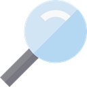 search, magnifying glass, zoom, detective, Loupe, Tools And Utensils, Seo And Web LightBlue icon