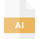 Ai, interface, Ai file, Adobe illustrator, Ai Format, Ai Symbol, Adobe Illustrator File, Ai File Format, Files And Folders WhiteSmoke icon