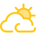 Cloud, weather, Cloudy, nature, sky, meteorology Black icon