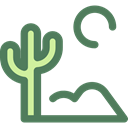 sun, nature, landscape, Desert, Cactus DimGray icon