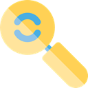 search, magnifying glass, zoom, detective, Loupe, Tools And Utensils, Seo And Web NavajoWhite icon