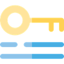 Key, security, Access, passwords, keywords, Door Key Black icon