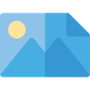 photo, picture, photography, interface, landscape, Files And Folders, image CornflowerBlue icon
